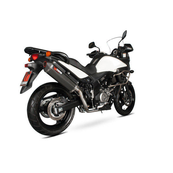 Scorpion Exhaust Suzuki DL650 V-Strom 2012 - 2016 Serket Parallel Slip-on Carbon Fibre Sleeve